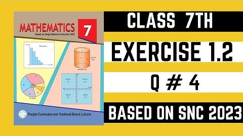 Class 7th math new book | exercise 1.2, Q # 4| Comparison of rational numbers |SNC 2023