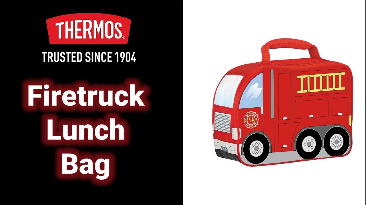 Personalized Tow Truck Lunch Box Gift for Kids, Lunch Bag Lunchbox for Kids,  Fire Tow Truck Insulated Preschool School Prek Lunch Box 