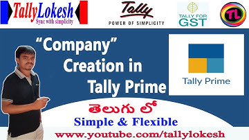 Company Creation in Tally Prime | How to Create Company in Tally Prime | By Lokesh