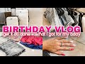 BIRTHDAY VLOG // what I got for my birthday + deep cleaning &amp; organizing my closet