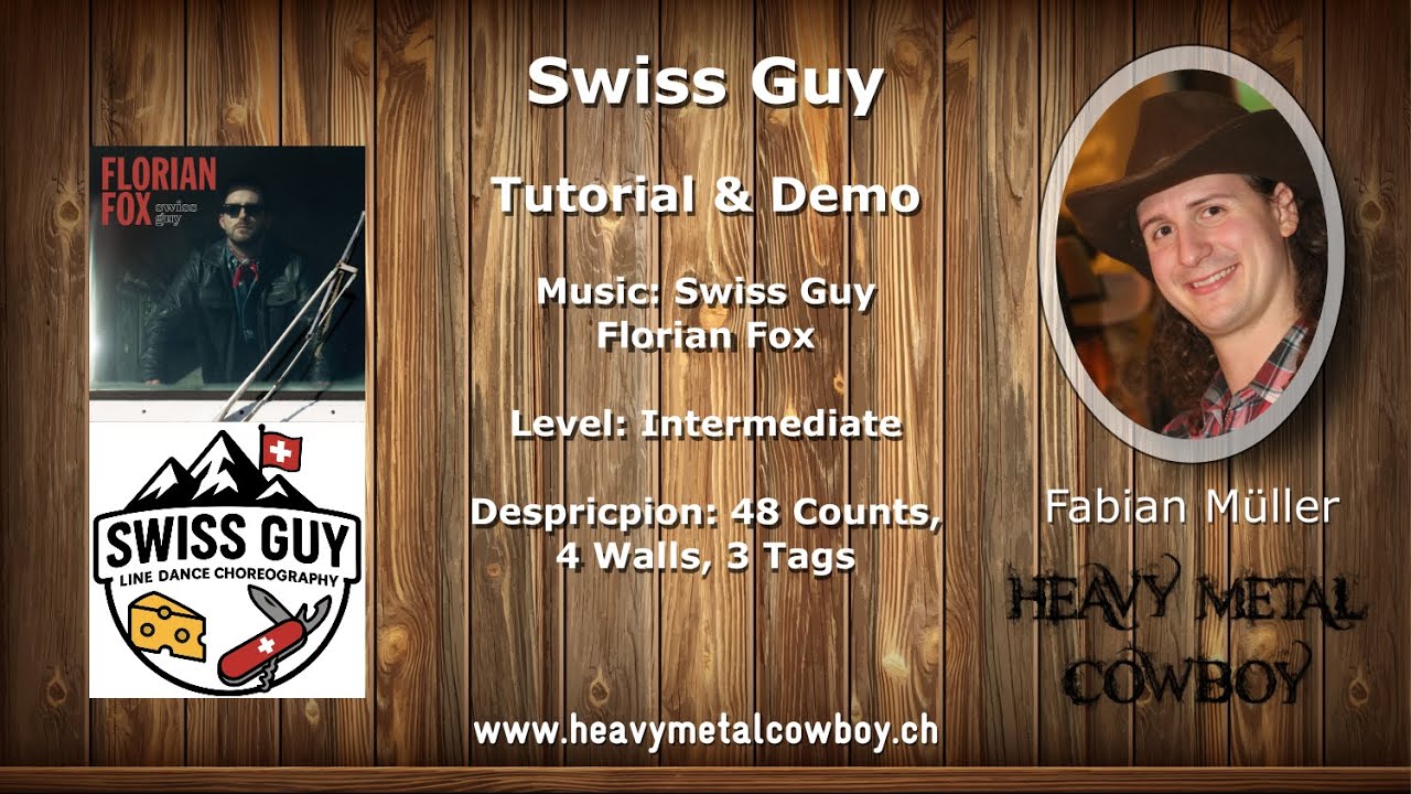 Swiss Guy - Tutorial & Demo (Line Dance)