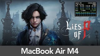 15 MacBook Air M4 (16GB RAM) Lies of P  - Performance