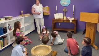 Getting ready to celebrate Holy Eucharist, Godly Play, St. Paul's Episcopal Chruch, Shreveport, LA