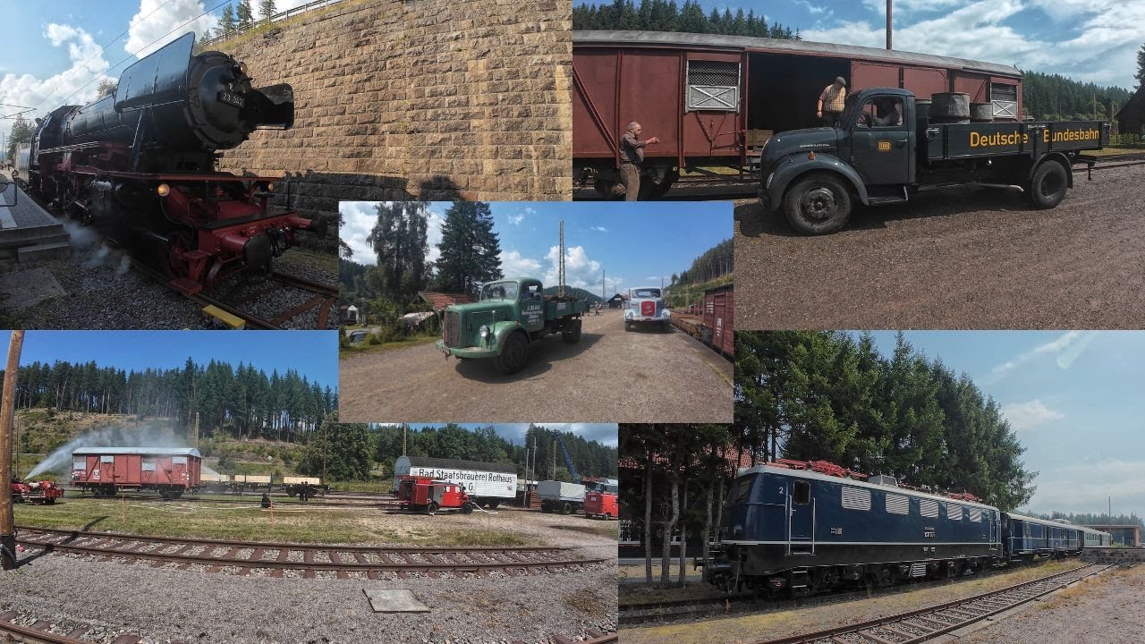 Historisches Bahnhofsfest Seebrugg / Bahnhofsbetrieb wie in den 50er Jahren #eisenbahn #nostalgia