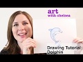 Teach your friends to draw a cute dolphin!