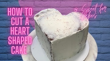How to cut a heart shaped cake from a round cake video