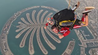 My First Time Skydiving At Skydive Dubai Over The Palm Jumeirah With Dylan Video By Laura
