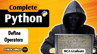 Python Operators|AshishCodingx|Python Programming Tutorial| #python @GateSmashers #pythontutorial