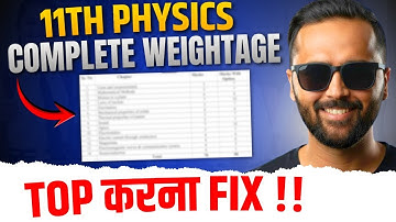 11th Physics Most Scoring Chapters Revealed 😱 | Topper Strategy 2025