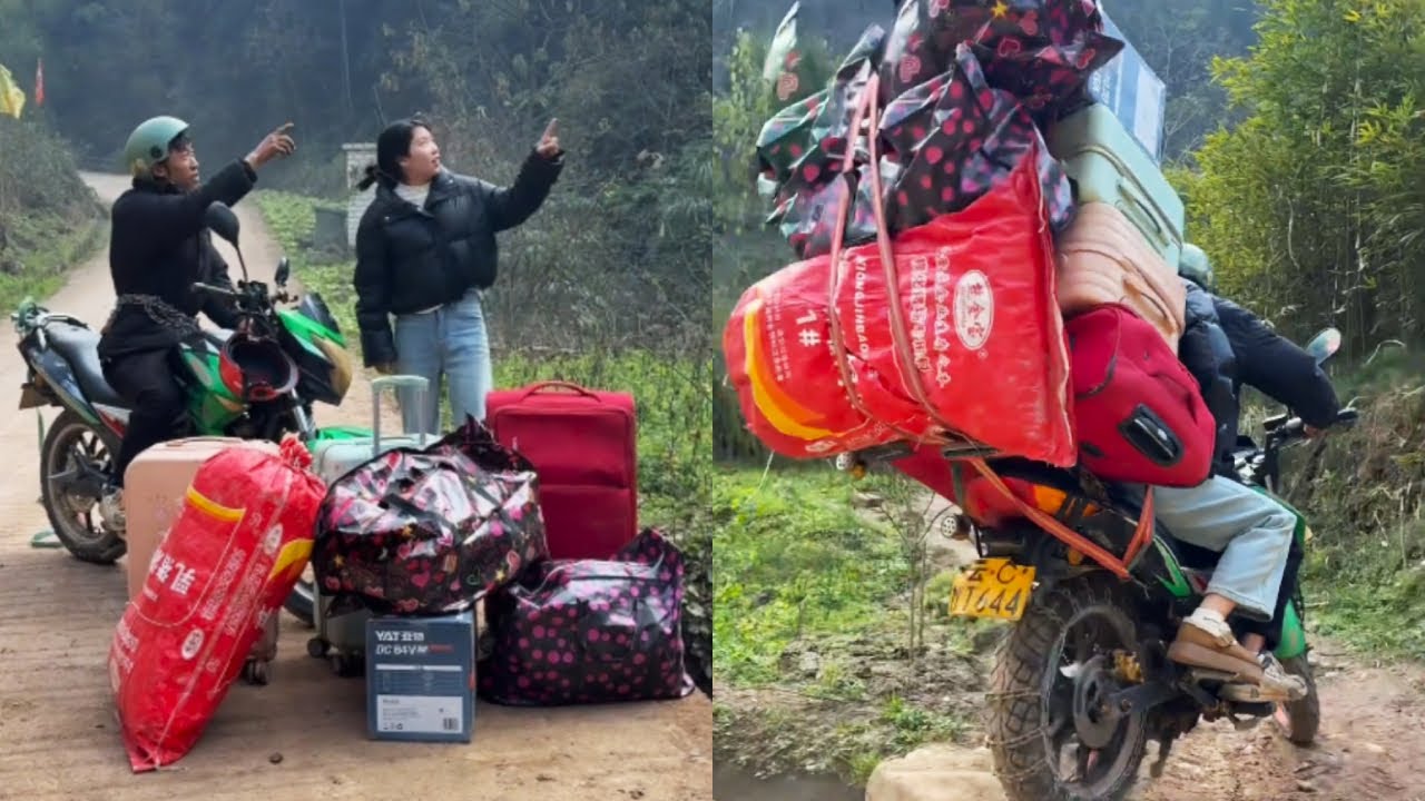 The Girl Had A Ton Of Luggage, And The Transport Was Fraught With Danger On The Mountain Roads