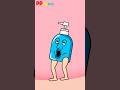 ジェルポンプおばけ 体内アドベンチャー #shorts #anime #animation #妖怪