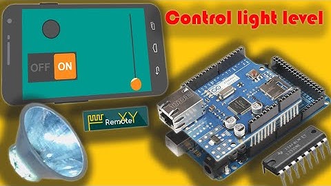 control light level via your smartphone by Arduino , Ethernet and L293D Driver (RemoteXY)