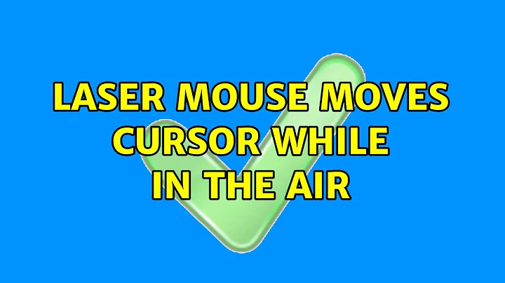 Laser mouse moves cursor while in the air