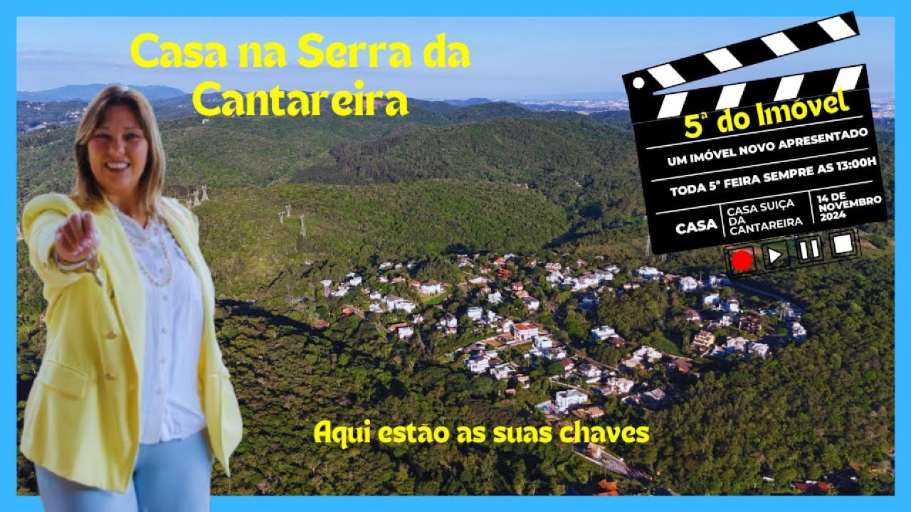 Casa de alto padrão com 5 suites na Serra da Cantareira.