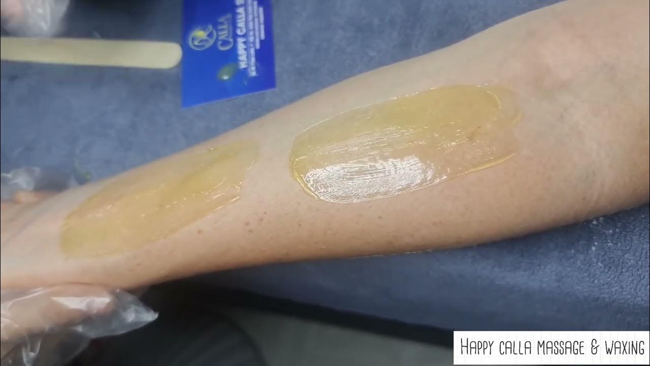Half arms waxing with sugaring wax. kỹ wax lông tay siêu êm, siêu sạch