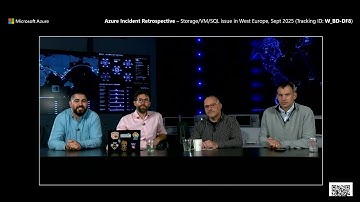 Azure Incident Retrospective: Storage/VM/SQL issue in West Europe (Tracking ID: W_BD-DF8)
