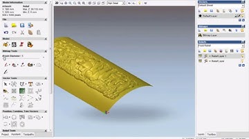 ARTCAM PRO Reliefs ๒ on Basic curved surface