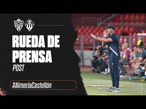 Rueda de prensa: Dick Schreuder tras la UD Almería 2-5 CD Castellón. 16-09-2024