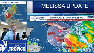 Melissa starts to slowly strengthen, expect a major hurricane near Jamaica
