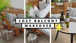 DIY BALCONY MAKEOVER ✨ Extreme Small Balcony Transformation On A Budget
