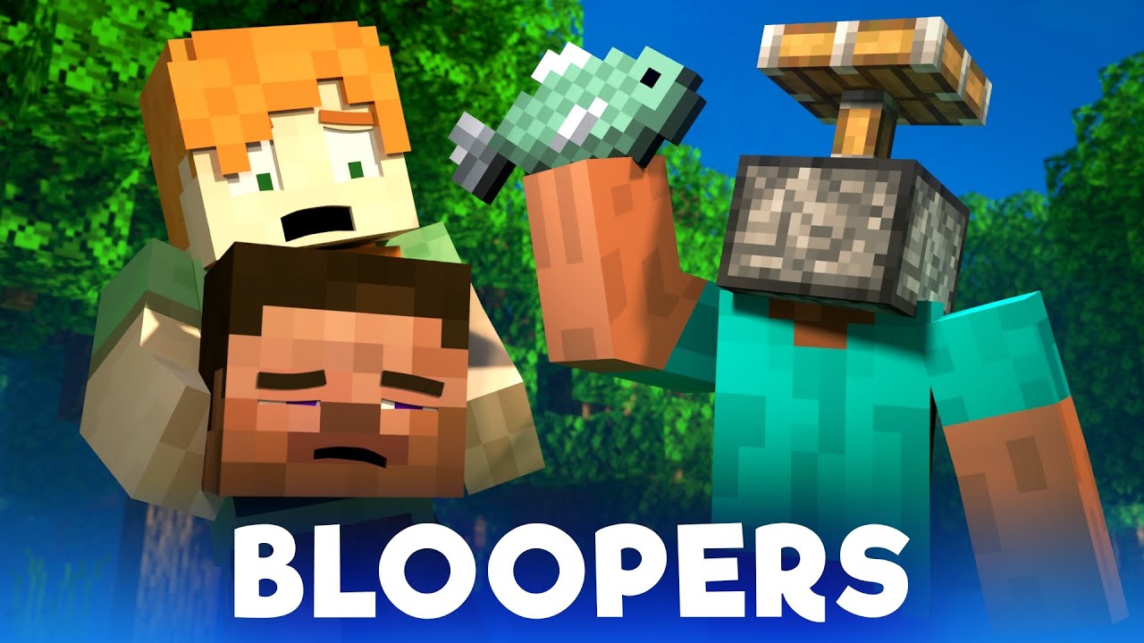 Survival: BLOOPERS - Alex and Steve Life (Minecraft Animation)