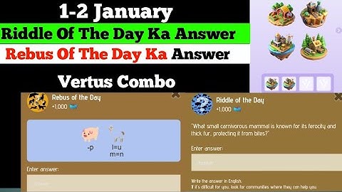 zoo airdrop riddle of the day  || rebus of the day zoo code  ||  vertus today combo cards today
