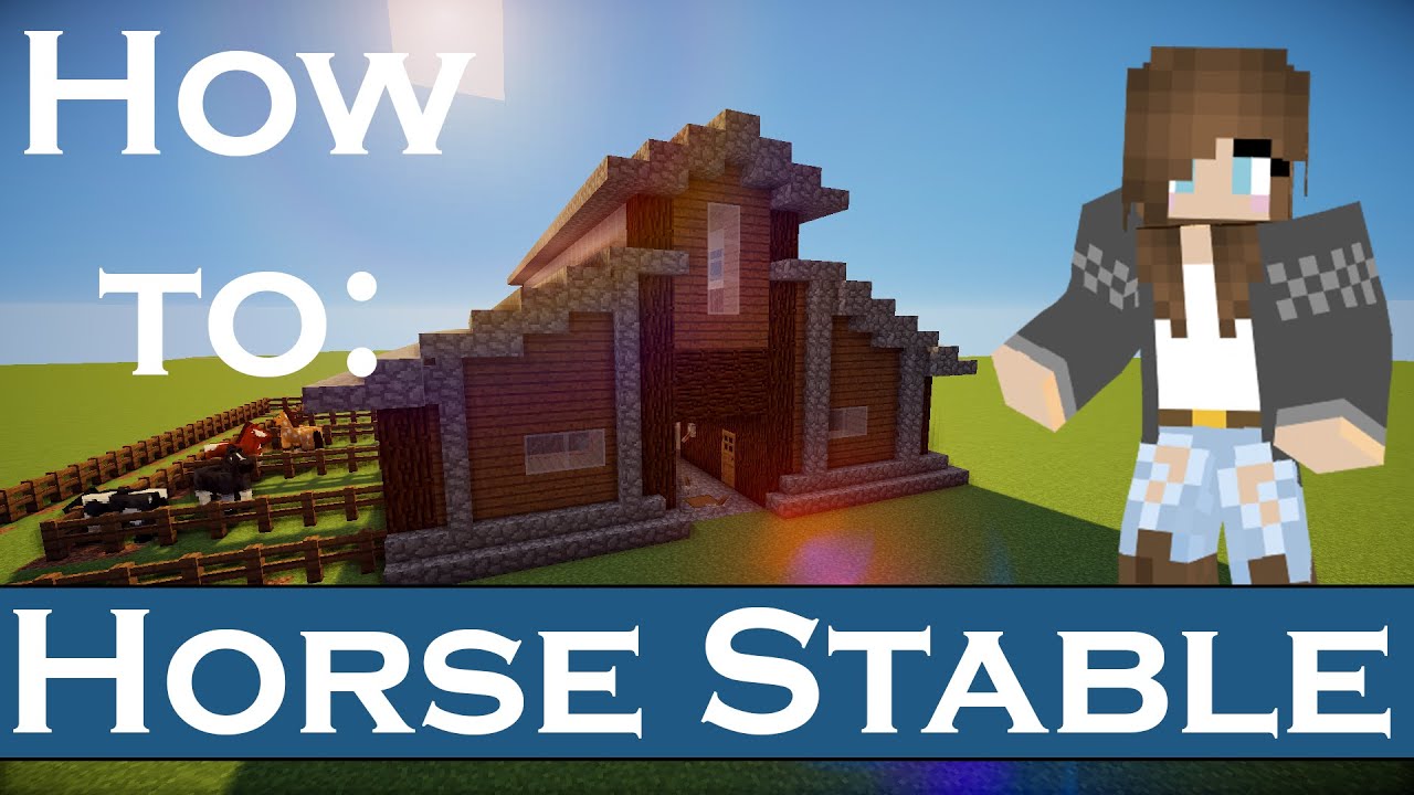 Minecraft | Horse Stable | How to Build - YouTube