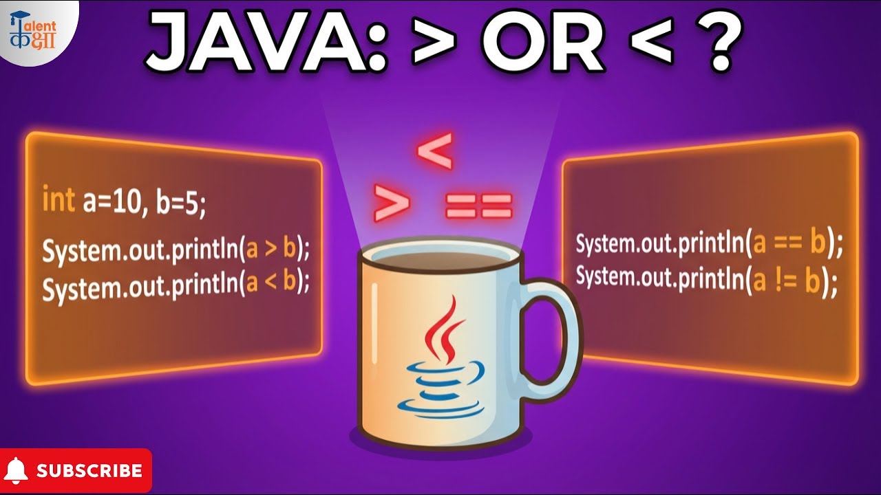 Relational Operators In Java | Comparison Operators Explained - YouTube