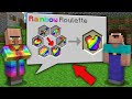 Minecraft NOOB vs PRO: WHAT SUPER RAINBOW ITEM WILL WIN NOOB AT VILLAGER ROULETTE? 100% trolling