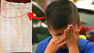 Teacher Writes Insult On Boys Homework, Has No Idea Who Dad Is
