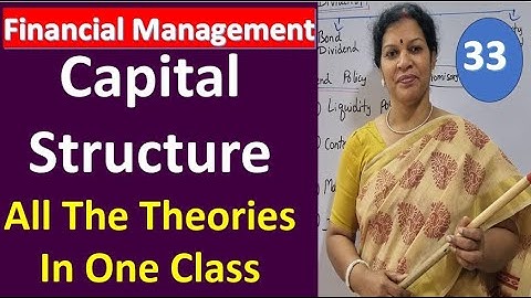 33. Capital Structure All The Theories In Detail from Financial Management Subject