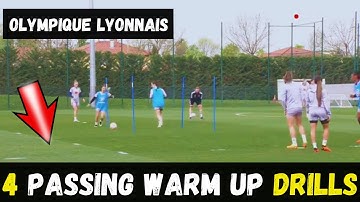 4 Passing Warm up Drills / Olympique Lyonnais