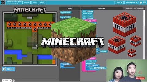 How to Design a *MINECRAFT TNT SHOW* in Code.org Tutorial