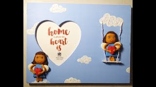 Mixed Media frame - Polymer clay Angel on Swing | Angel on a Frame – Polymer Clay Tutorial screenshot 5