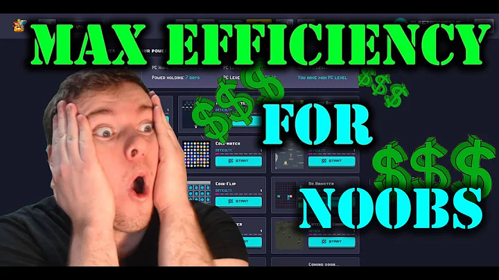 Rollercoin Best Games for Highest Mining Power and MAX EFFICIENCY