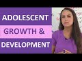 Adolescent Growth And Development Milestones Nursing NCLEX Teen Review 