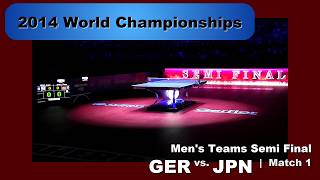 2014 WTTC Men's Teams Semi Final: GER - JPN Match 1: Timo Boll v Koki Niwa
