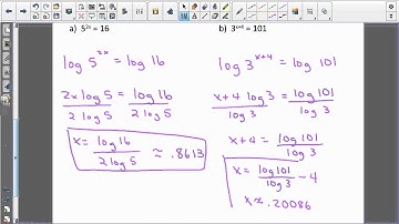 Algebra 2 Lesson 7 5 Exponential & Logarithmic Equations