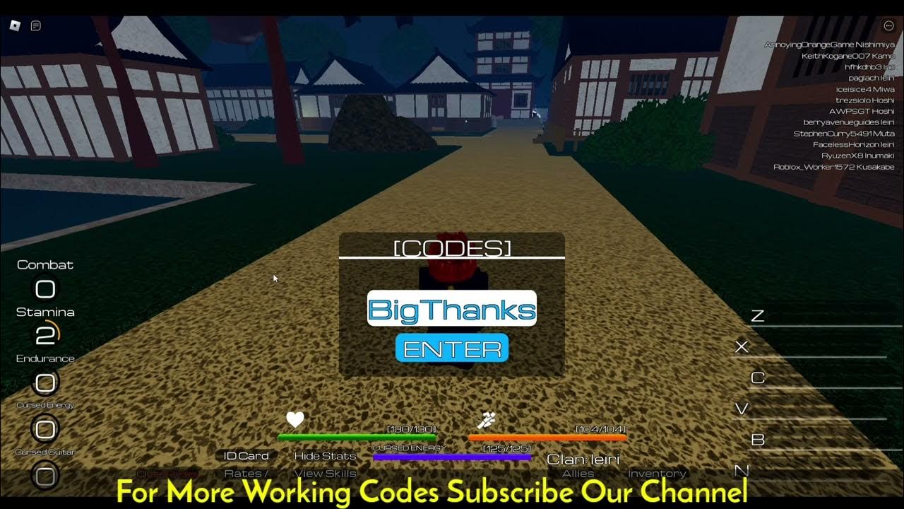 Roblox: Jujutsu Tycoon Codes (December 2023)