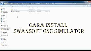 Cara Install swansoft cnc simulator screenshot 2