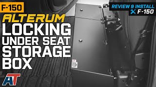 20152019 F150 SuperCrew Alterum Locking Under Seat Storage Box Review & Install