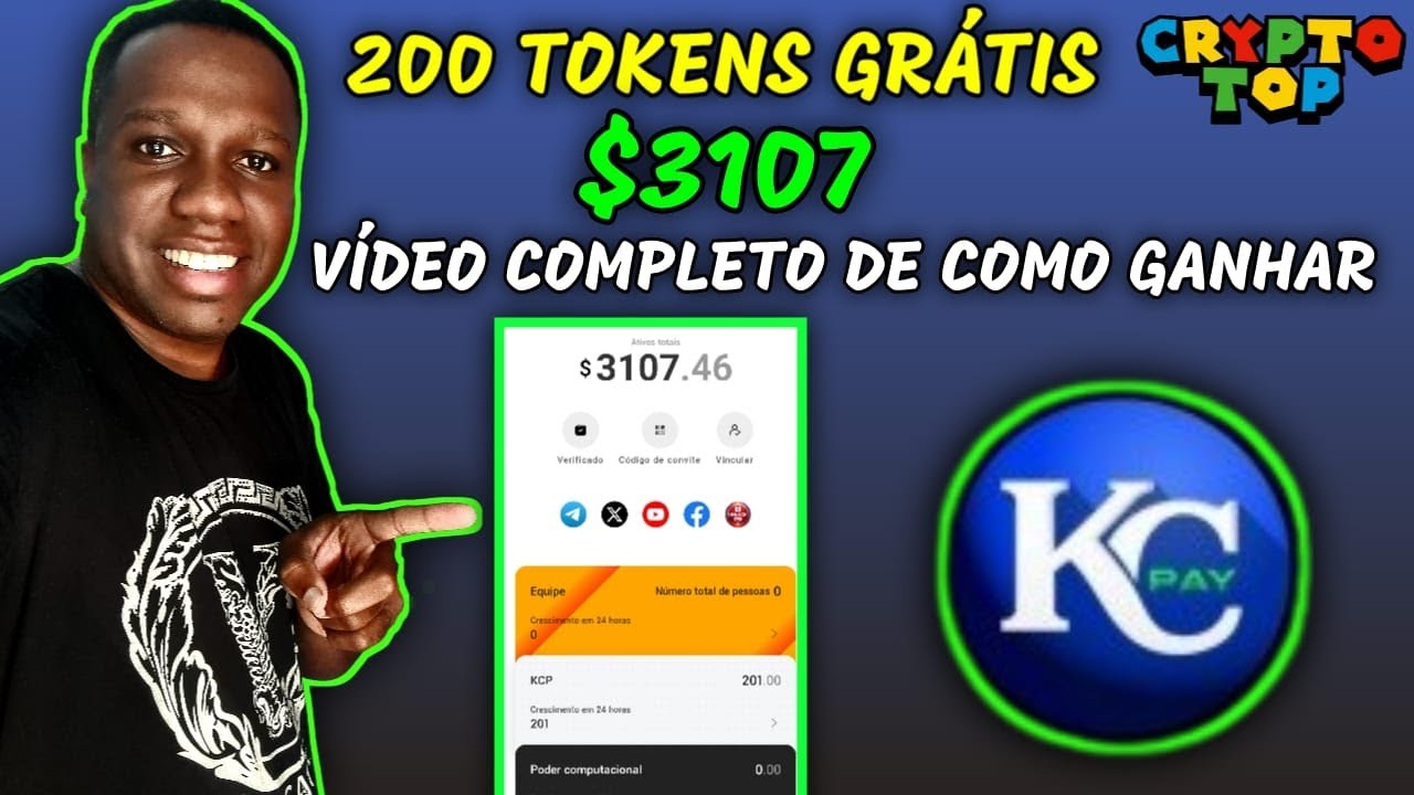 🟢 AIRDROP KCPAY DANDO 200 TOKENS GRÁTIS NO VALOS DE $3000 VÍDEO ...