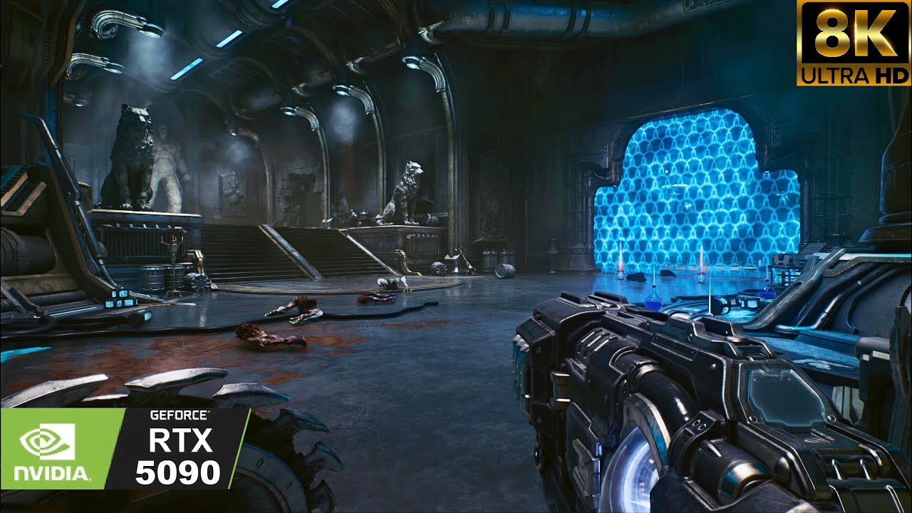 [8K] DOOM The Dark Ages: RAY TRACING Mod | Complete RT | RTX 5090 | Comparisons & Brutal Gameplay