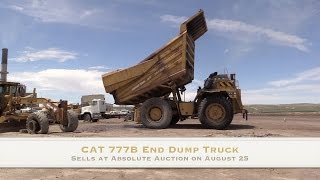 CAT 777B End Dump Truck Sells - No Reserve - at Public Auction