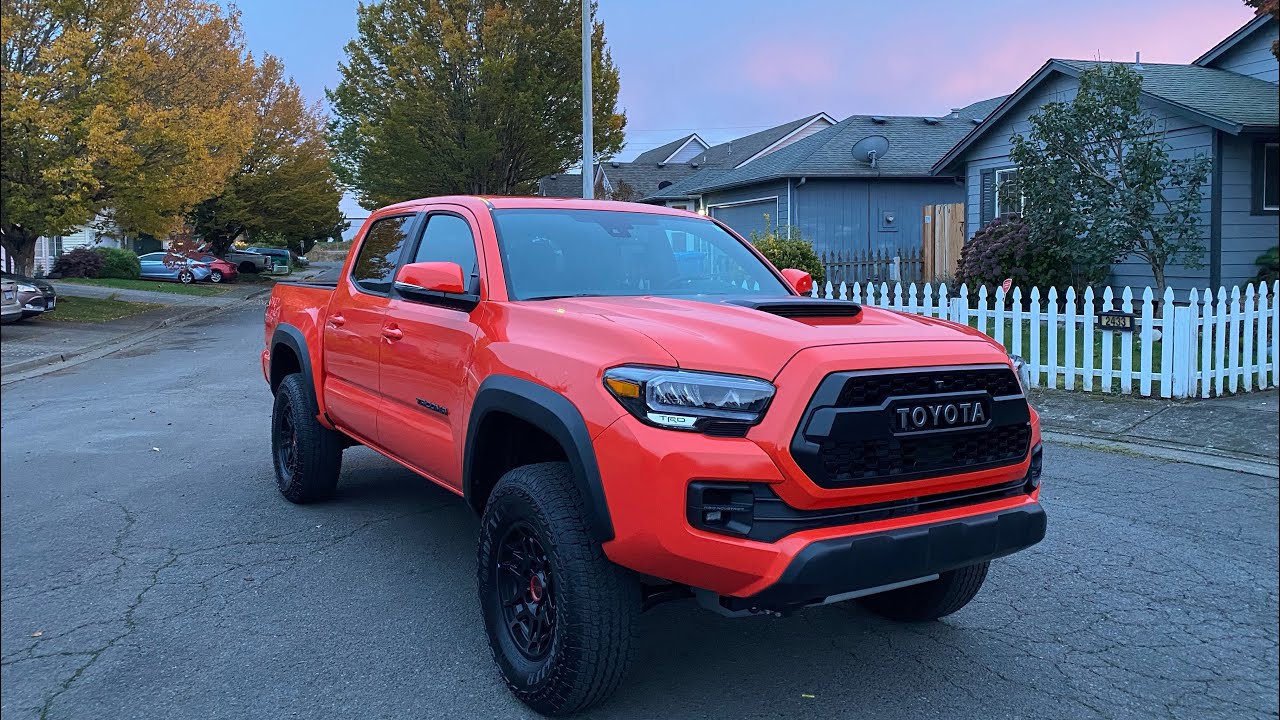 Toyota Tacoma TRD PRO 2023 Solar Octane Happy With It Even With Add Ons 