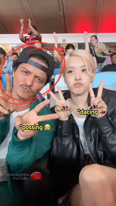 Bruno's reaction when he heard Rosé say this was not a photo!! 😆 #blackpink #rosé