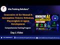 GenAI for Manual & Automation Day1 Video on 16th June 2026.Call/WhatsApp on 9133190573 to Enroll