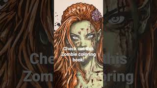 Zombie Coloring Book Page Turned Out Great! #coloring #shorts #zombies