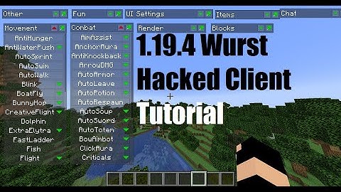 How to get Wurst Hacked client for Minecraft 1.19.4
