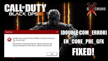 Call of Duty Black Ops 3 - [Double COM error] 